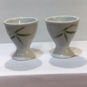 Pair of Porcelain egg cups EUC